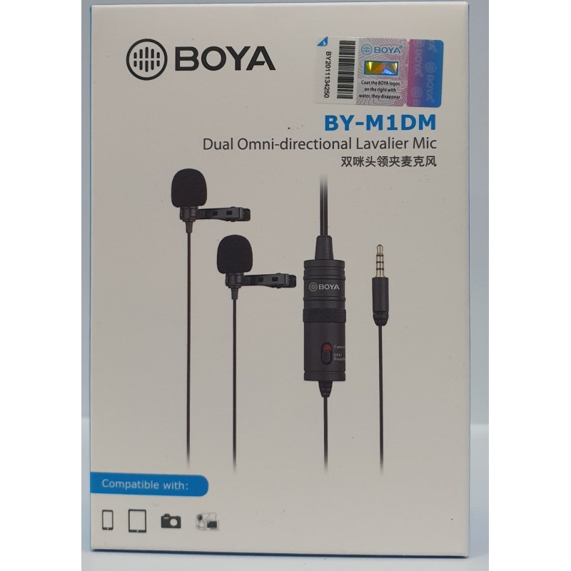 Micro Cravate ,Marque BOYA BY-M1DM ,Dual Omni-directionnel