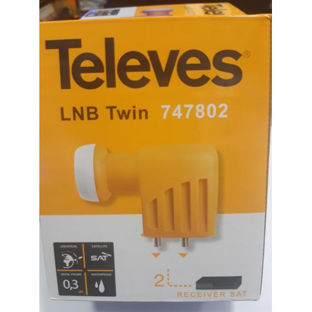 Tête LNB Twin 747802 ,2 sorties